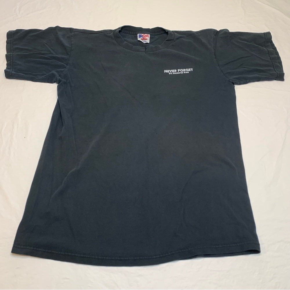 Jensen All American 911 Memorial Black Short Sleeve T Shirt Men’s Large